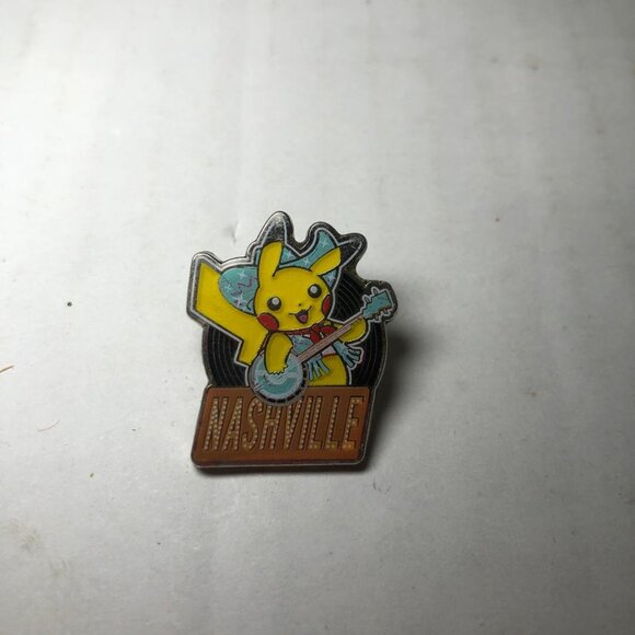 Pokemon Nashville Pikachu Enamel Pin Official Nintendo Collectible Badge - Picture 1 of 5
